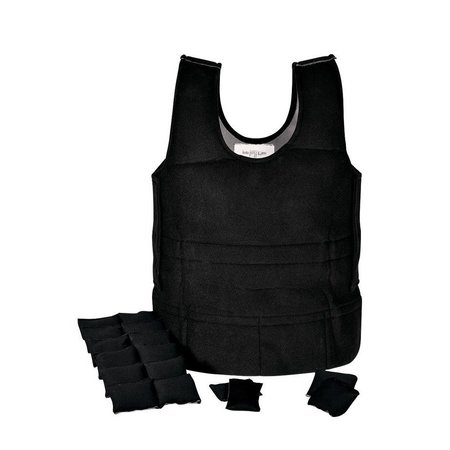ABILITATIONS Weighted Vest, Black, Large, 6 Pounds SSE-0024